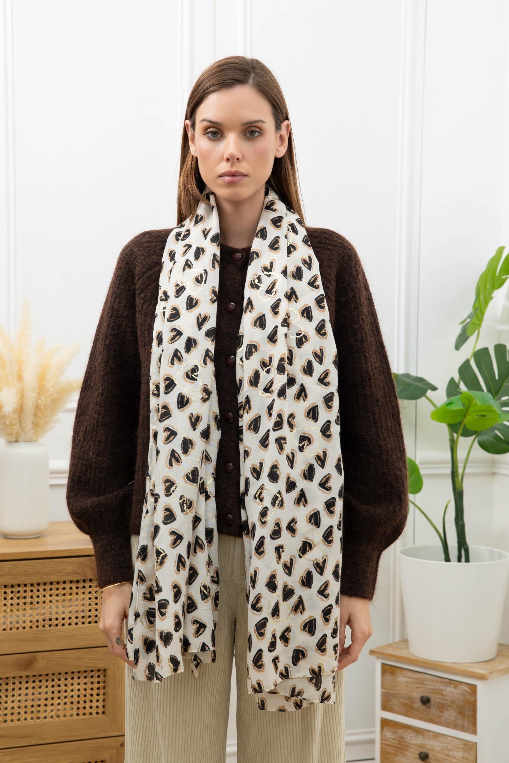 Foulard Doux et Élégant – Grand format 180x90cm