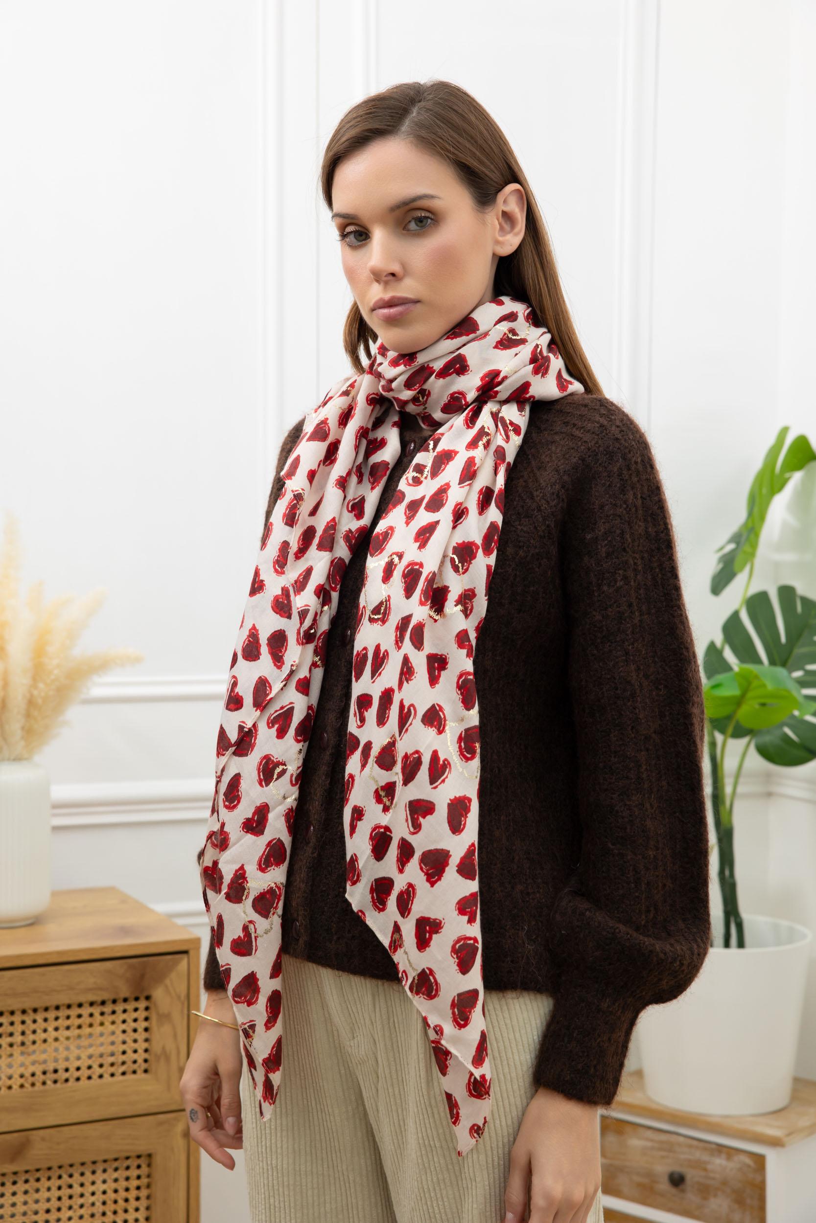 Foulard Doux et Élégant – Grand format 180x90cm